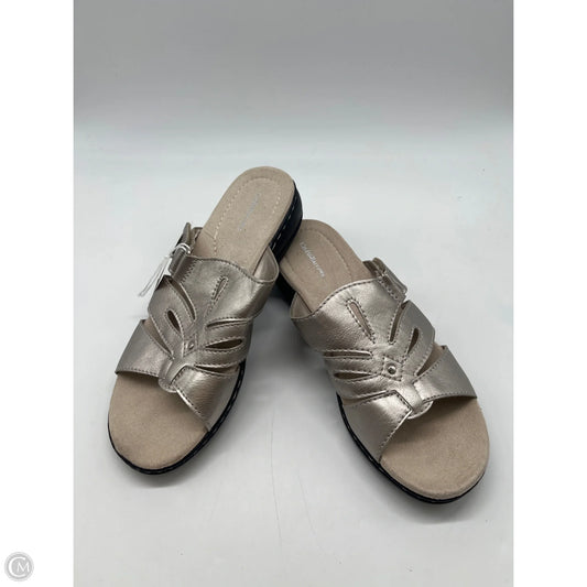 Sandals Flats By Croft And Barrow In Gold, Size: 8.5
