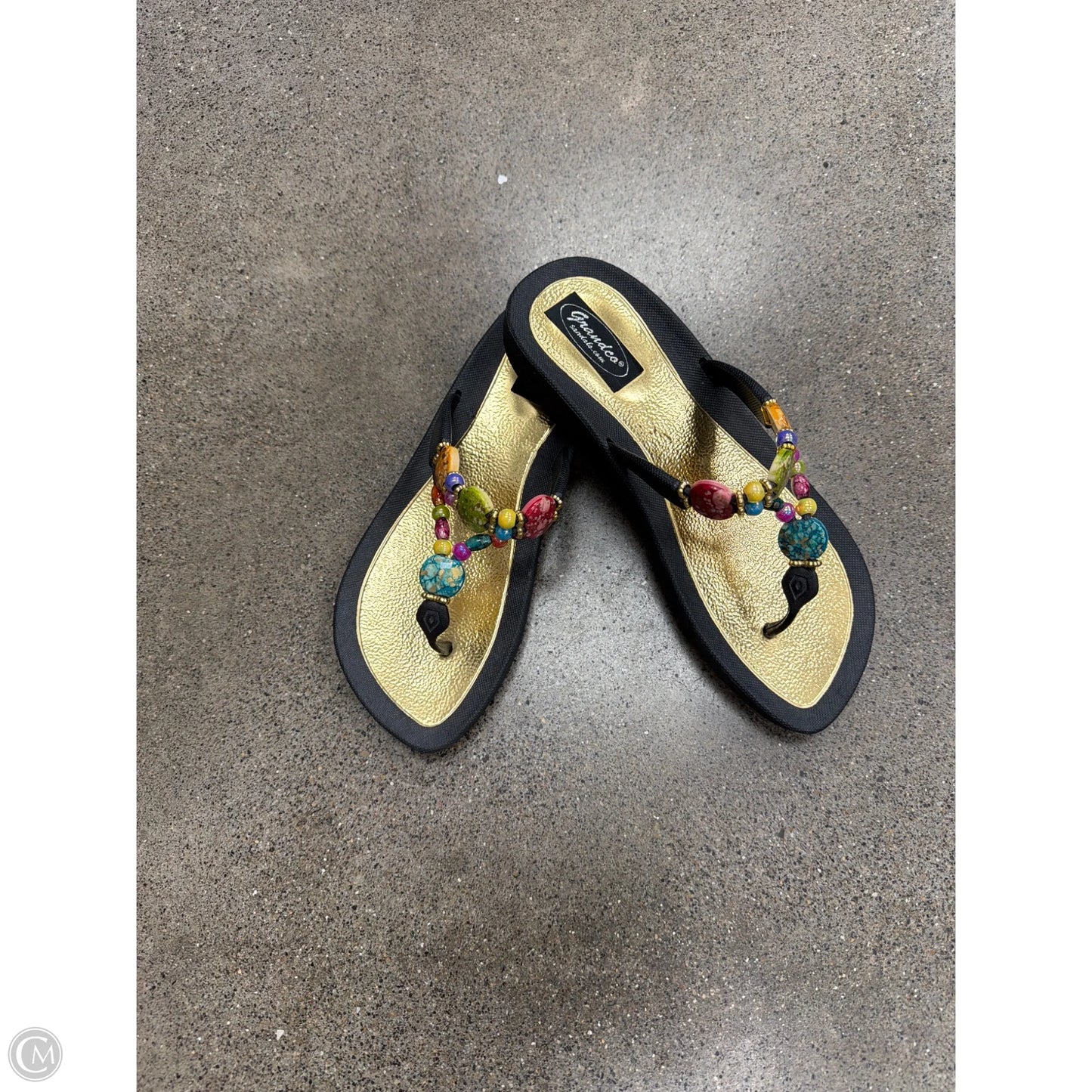 Sandals Flip Flops By Clothes Mentor In Black, Size: 8