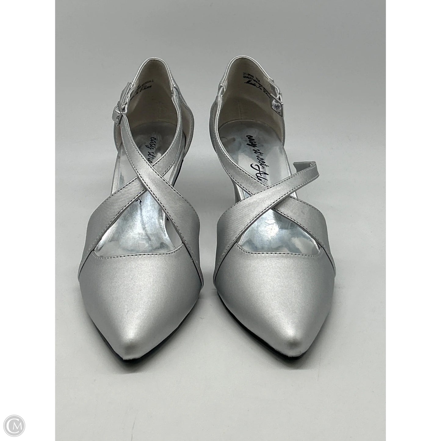 Shoes Heels Block By Easy Street In Silver, Size: 7