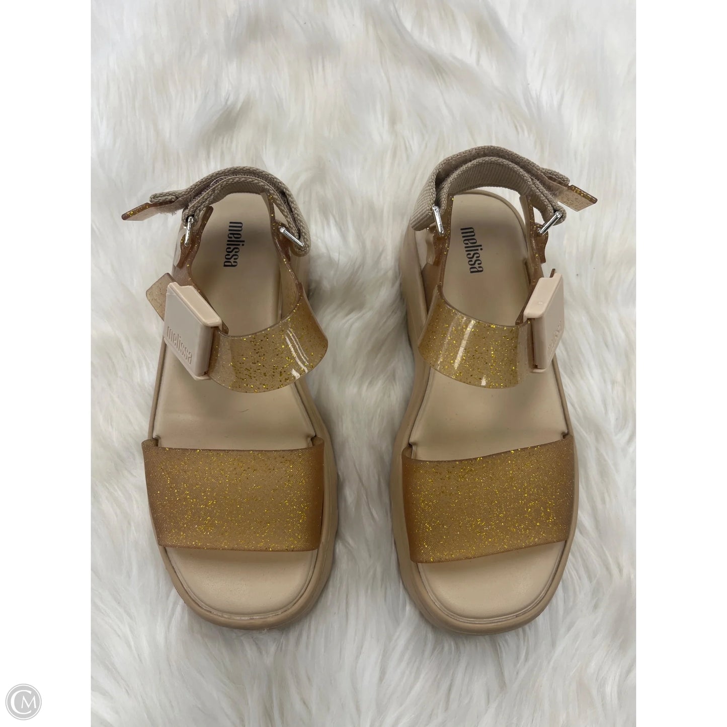 Sandals Flats By Clothes Mentor In Tan, Size: 6