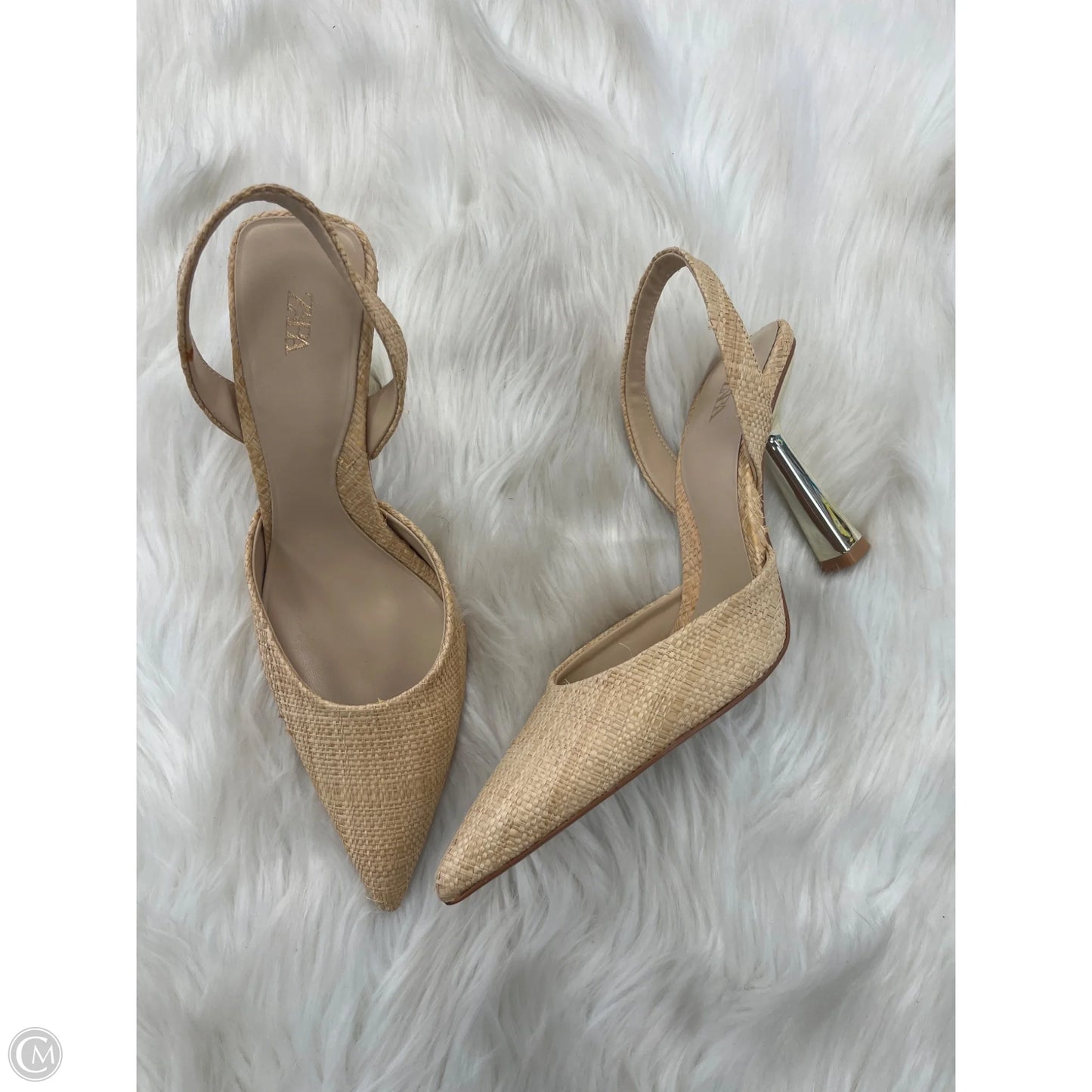 Shoes Heels Stiletto By Zara In Tan, Size: 6.5