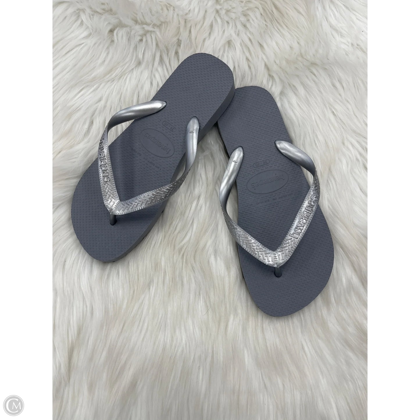 Sandals Flip Flops By Havaianas In Grey, Size: 8.5