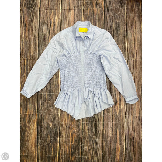 Top Long Sleeve By Cmb In Blue, Size: 14