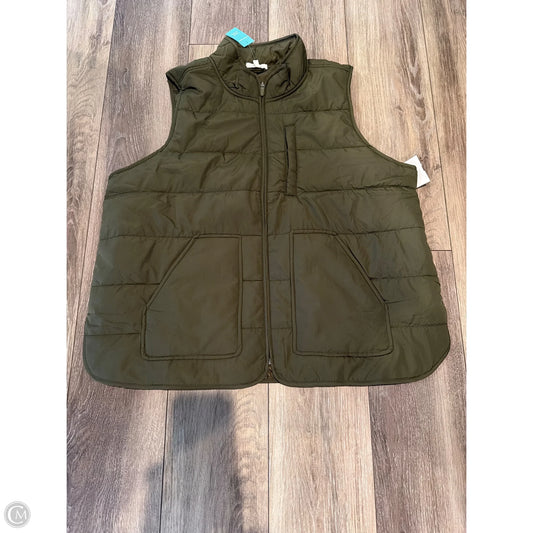 Vest Puffer & Quilted By Maurices In Green, Size: 1x