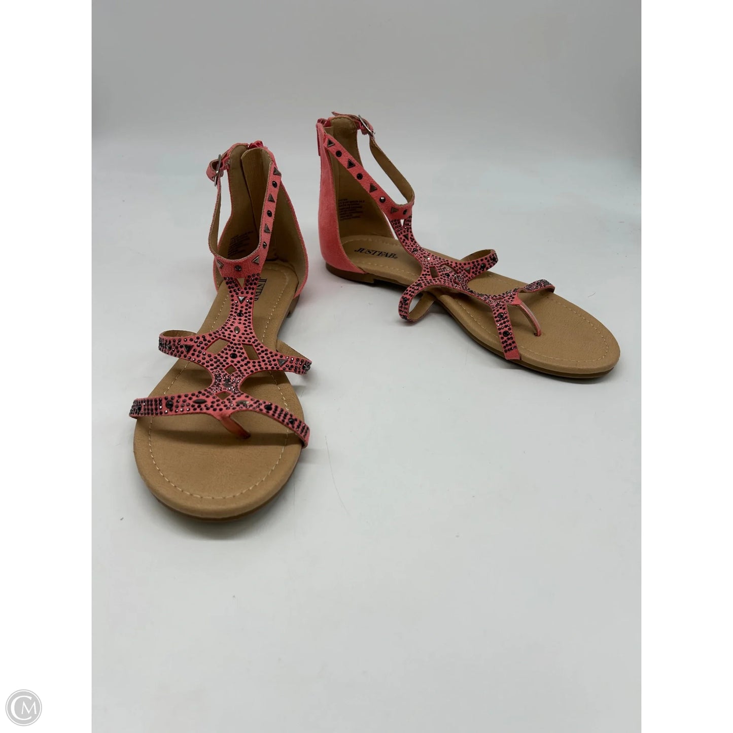 Sandals Flats By Just Fab In Pink, Size: 8