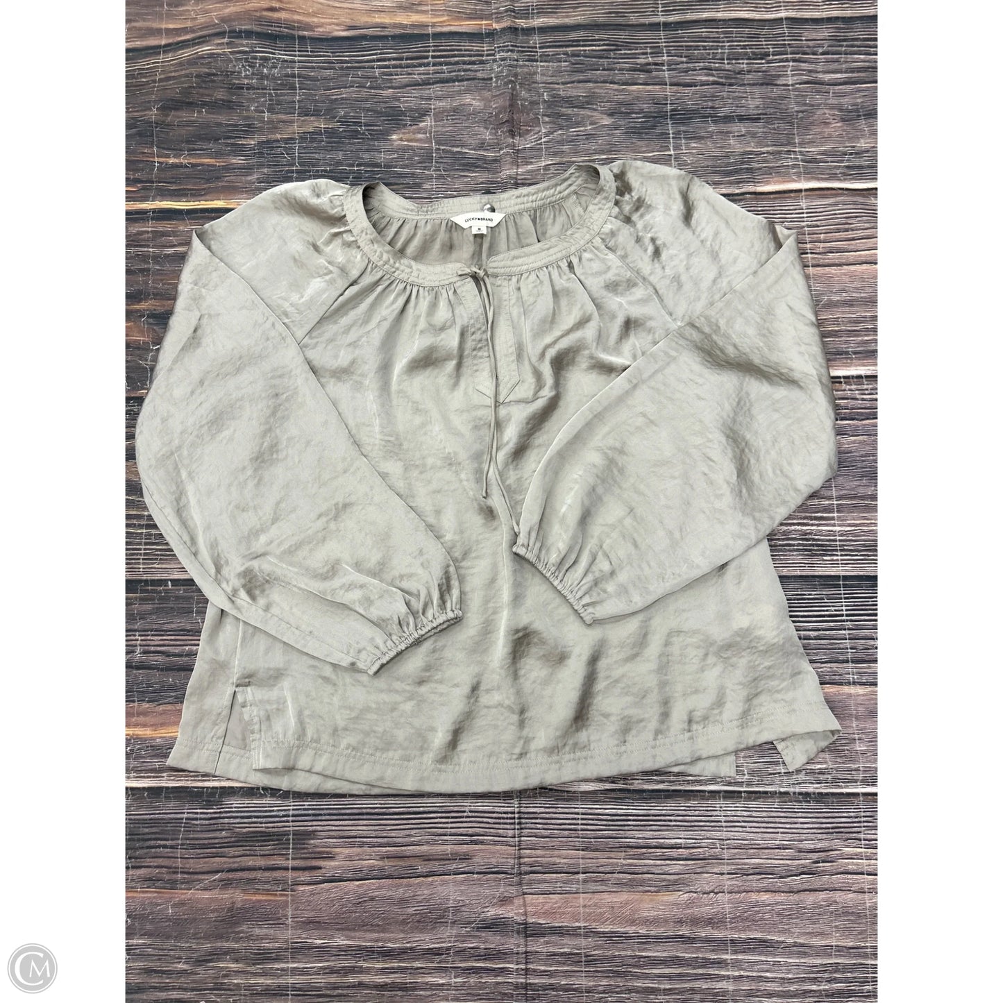 Top Long Sleeve By Lucky Brand In Tan, Size: M