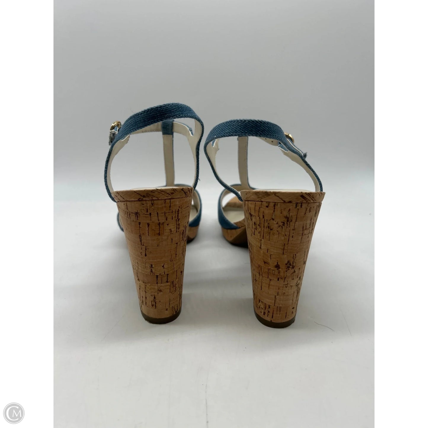 Sandals Heels Block By Anne Klein In Blue, Size: 11