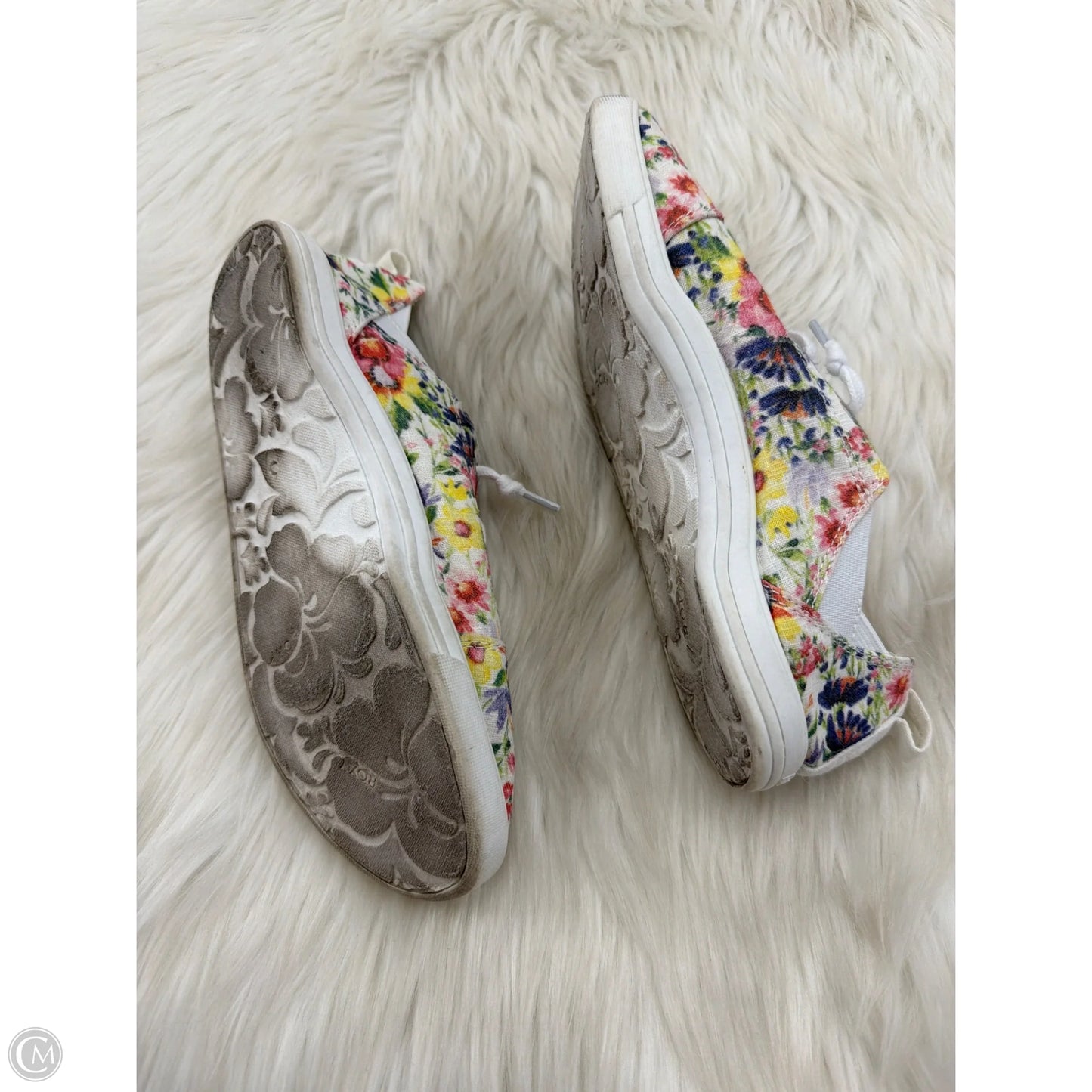 Shoes Sneakers By Roxy In Floral Print, Size: 7.5
