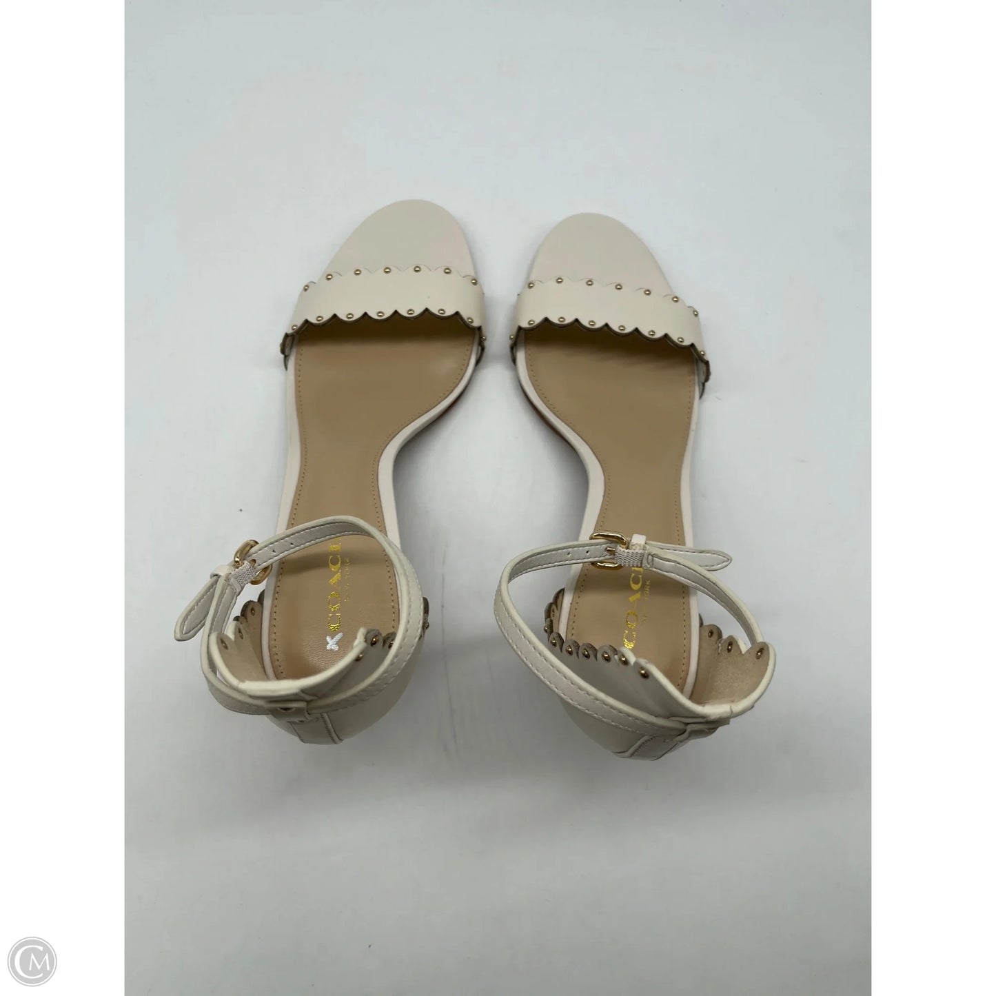 Shoes Designer By Coach In Cream, Size: 7.5