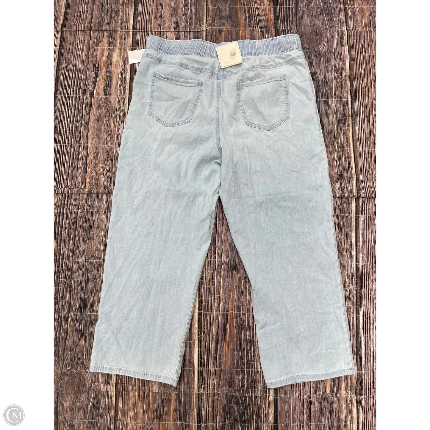 Jeans Cropped By Maurices In Blue Denim, Size: 12
