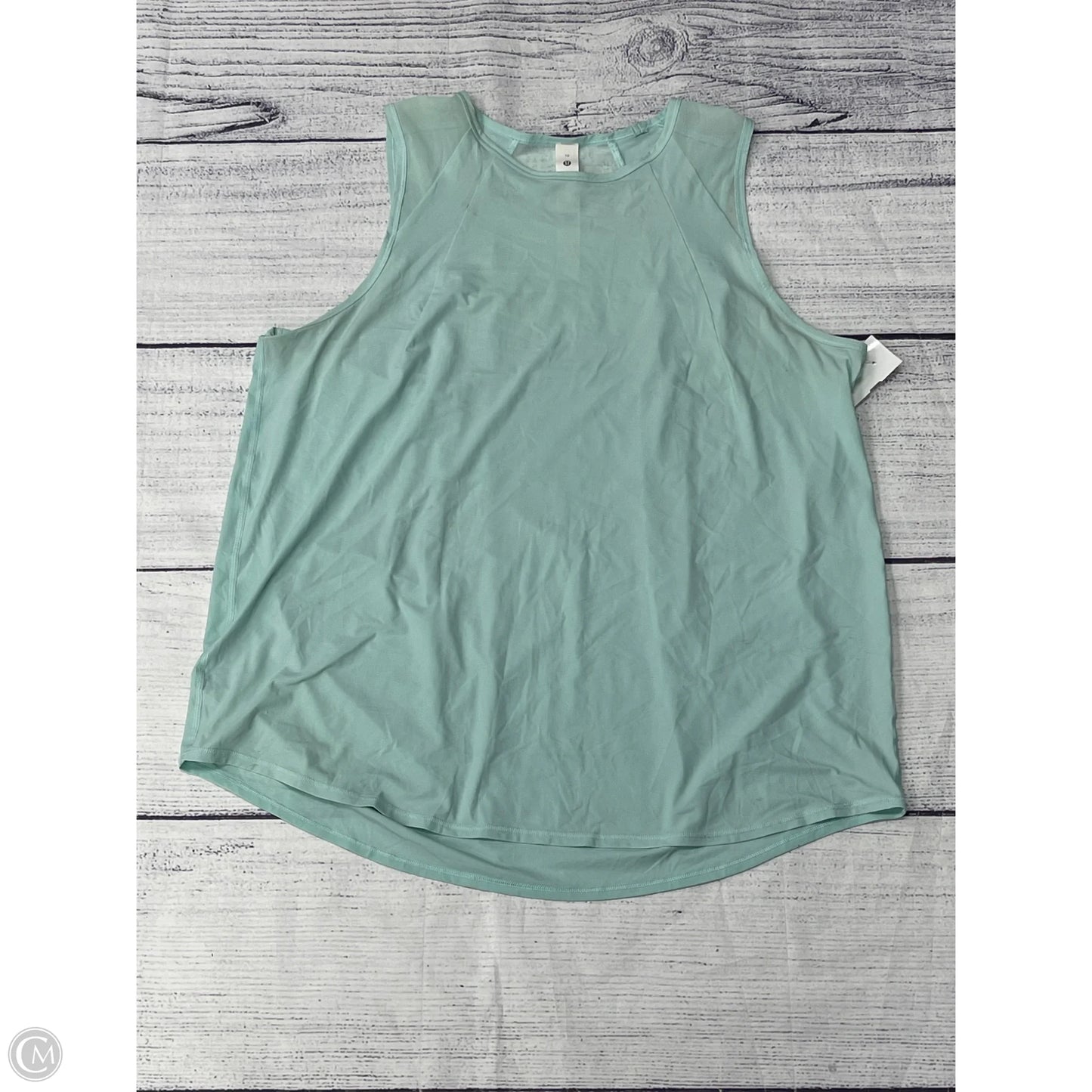 Athletic Tank Top By Lululemon In Teal, Size: 10