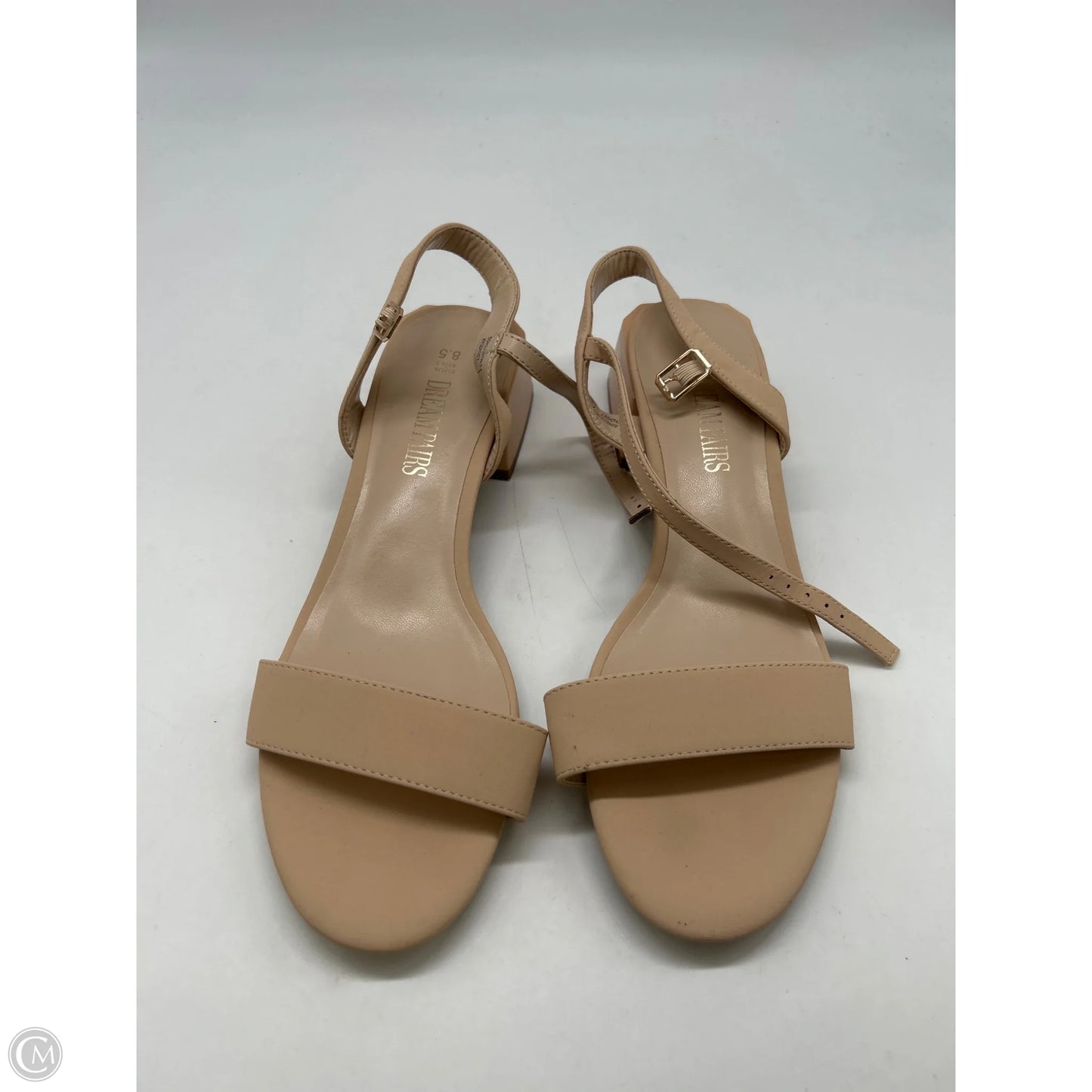 Shoes Heels Block By Clothes Mentor In Taupe, Size: 8.5