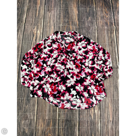 Top Long Sleeve By Rafaella In Pink, Size: 1x