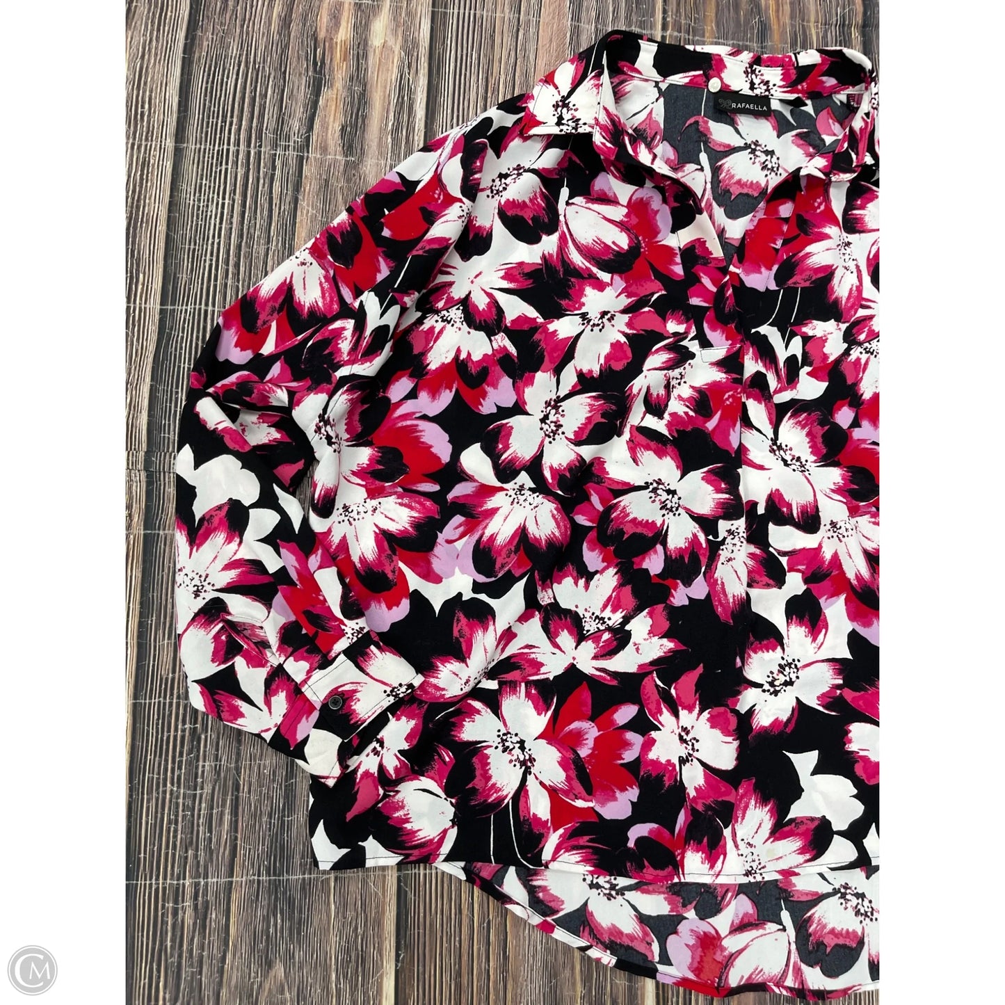 Top Long Sleeve By Rafaella In Pink, Size: 1x