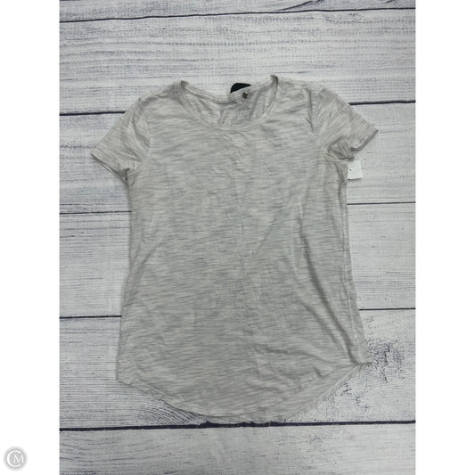 Athletic Top Short Sleeve By Lululemon In Grey, Size: 8