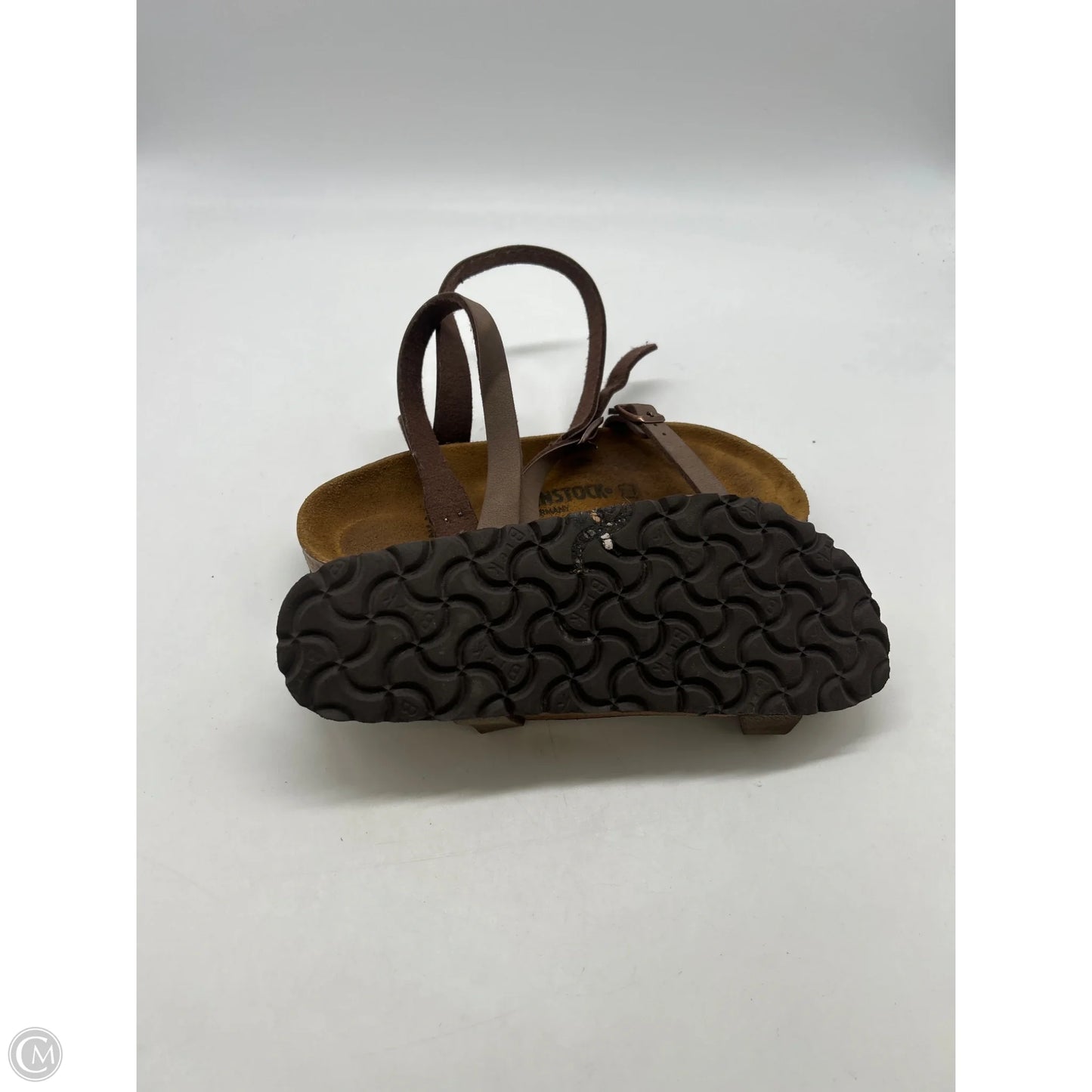 Sandals Flats By Birkenstock In Brown, Size: 5