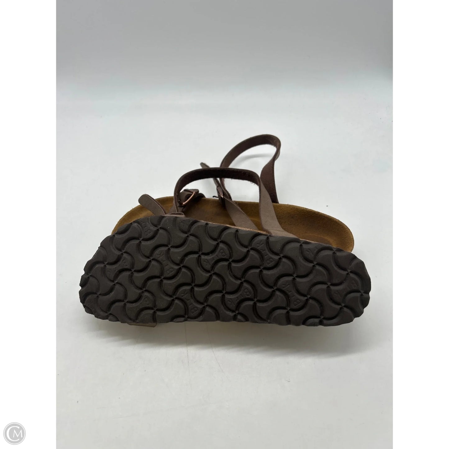 Sandals Flats By Birkenstock In Brown, Size: 5
