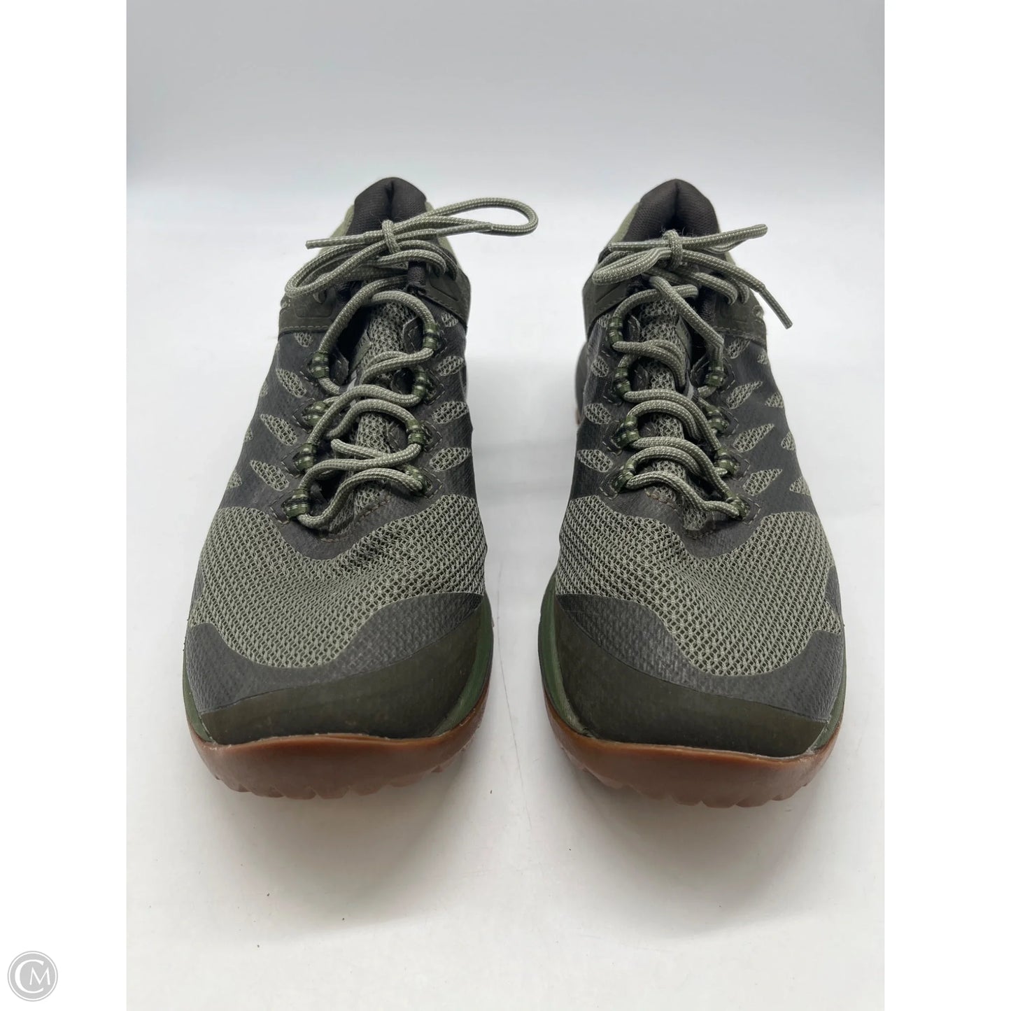 Shoes Hiking By Merrell In Green, Size: 8.5