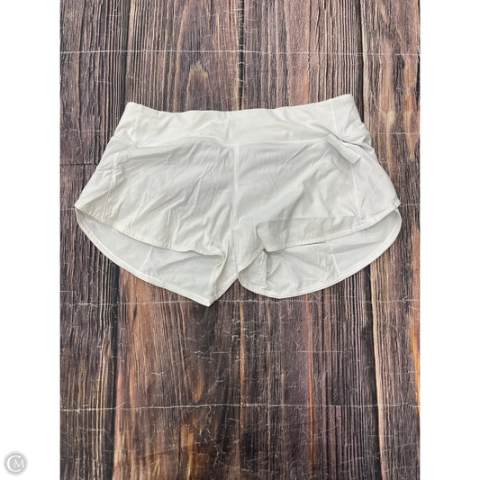 Athletic Shorts By Lululemon In White, Size: 6