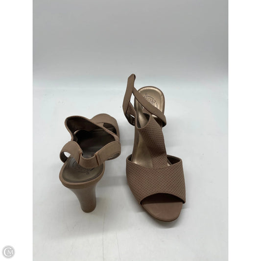 Sandals Heels Block By Life Stride In Tan, Size: 7.5