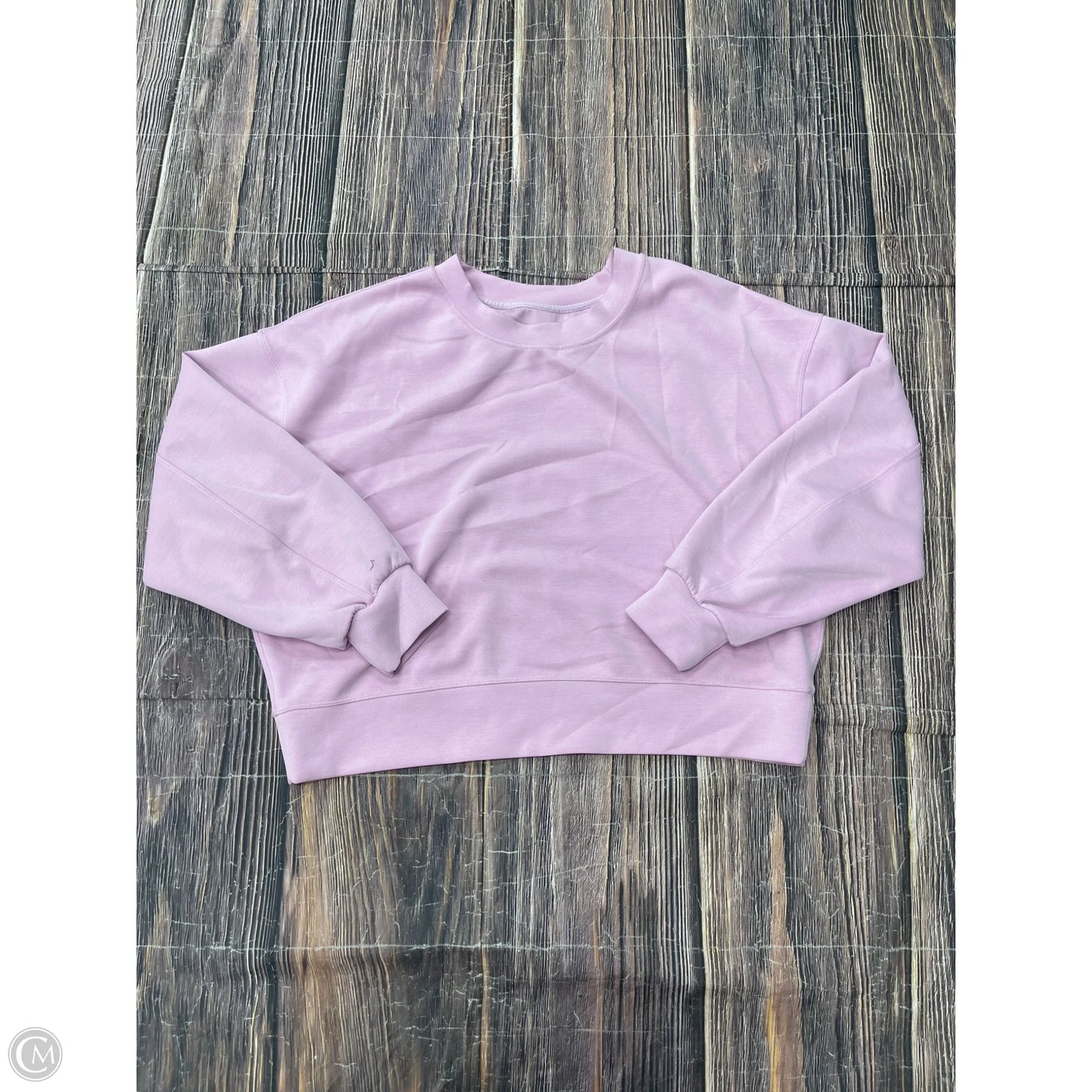 Sweatshirt Crewneck By Lululemon In Purple, Size: 8