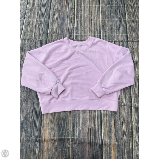 Sweatshirt Crewneck By Lululemon In Purple, Size: 8