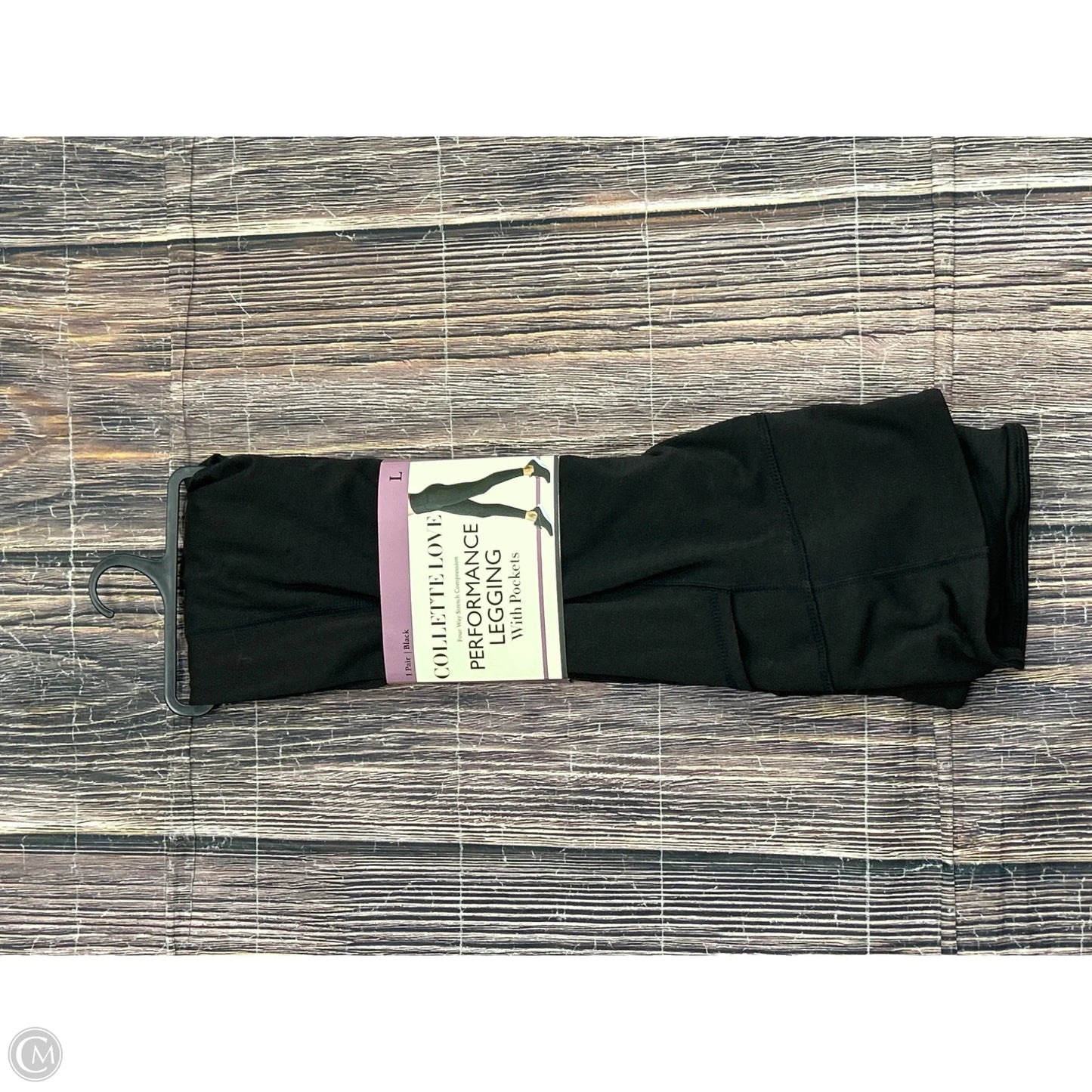 Athletic Leggings By Clothes Mentor In Black, Size: L