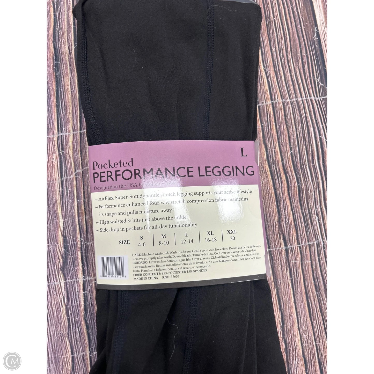 Athletic Leggings By Clothes Mentor In Black, Size: L