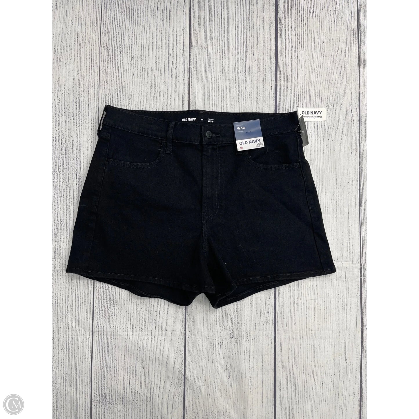 Shorts By Old Navy In Black Denim, Size: 12