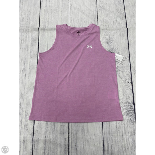 Athletic Tank Top By Under Armour In Purple, Size: S