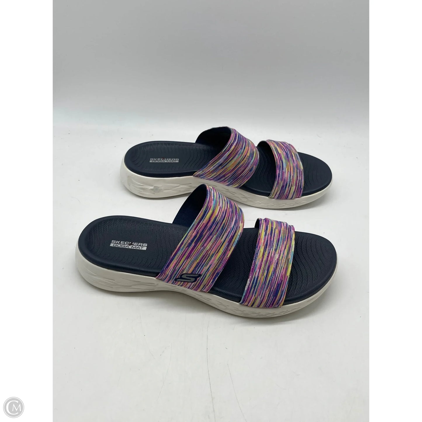 Sandals Flats By Skechers In Purple, Size: 9