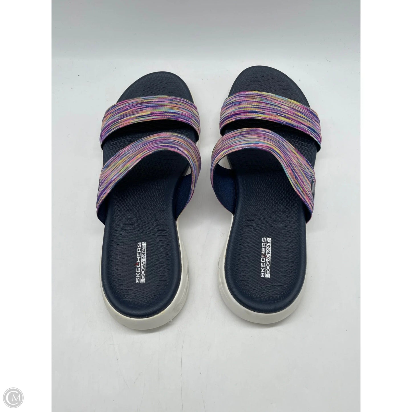 Sandals Flats By Skechers In Purple, Size: 9