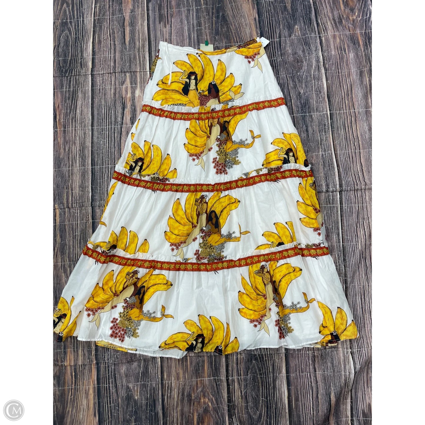 Skirt Maxi By Farm Rio In White, Size: S