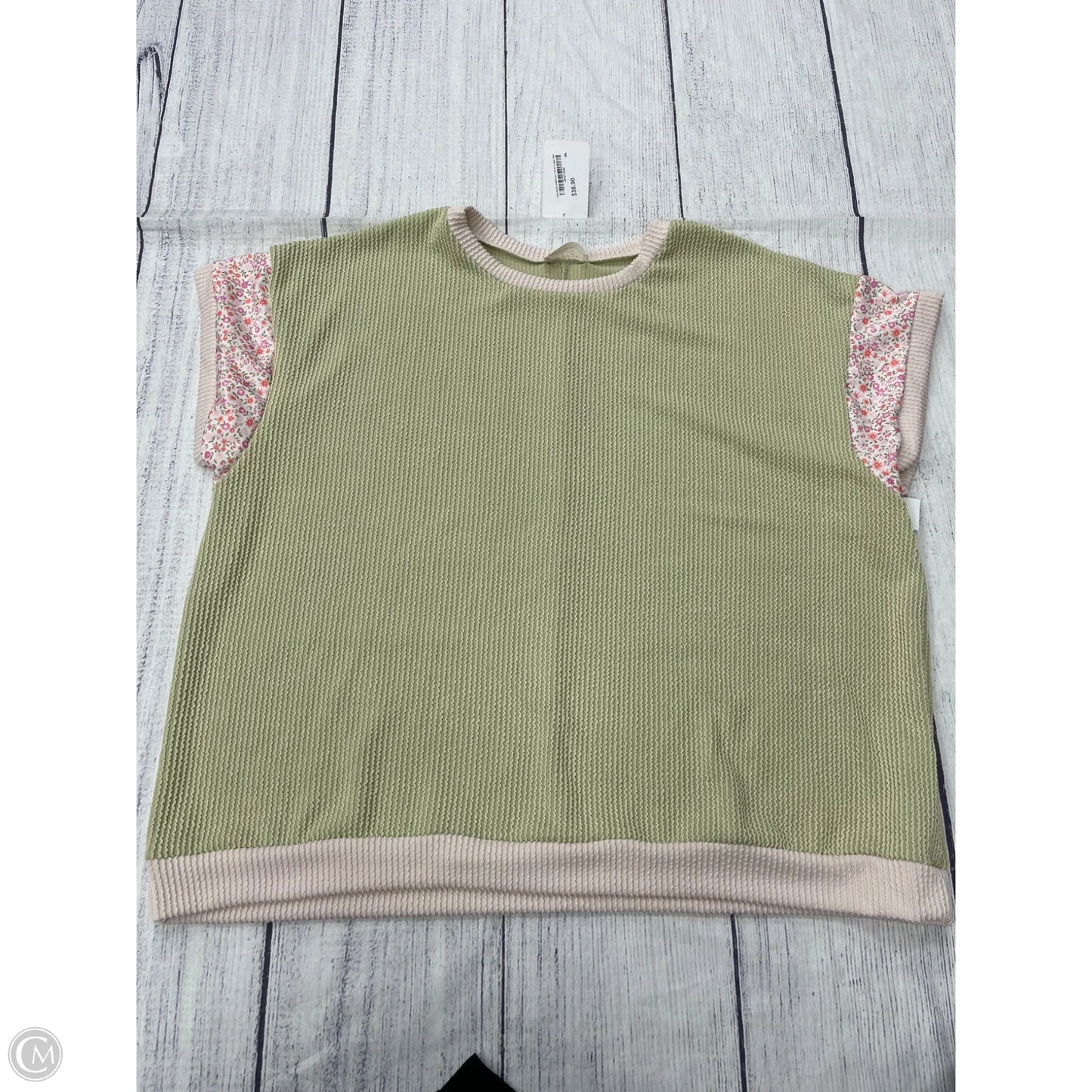 Top Short Sleeve By Lovely Melody In Green, Size: 3x