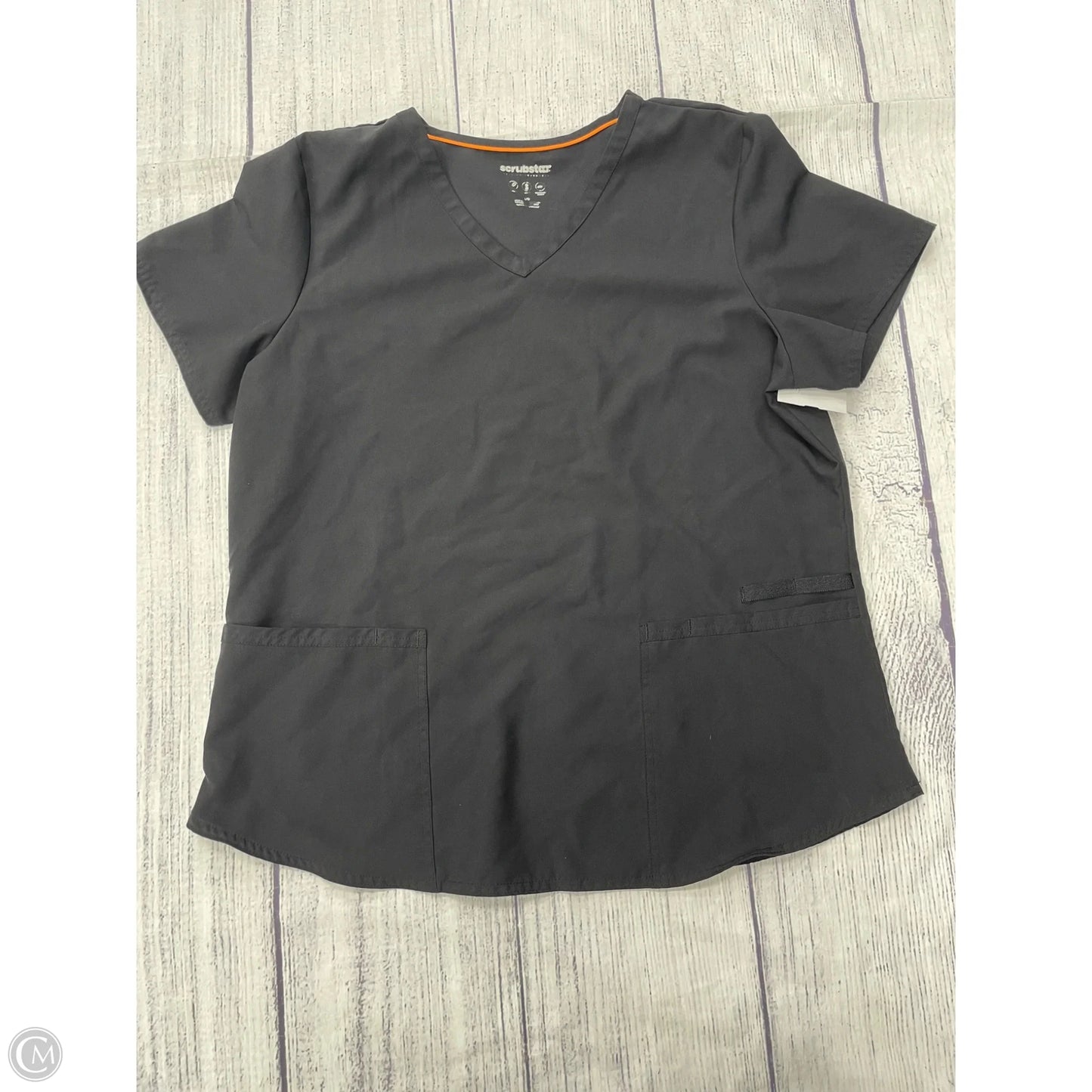 Top Short Sleeve By Clothes Mentor In Black, Size: L