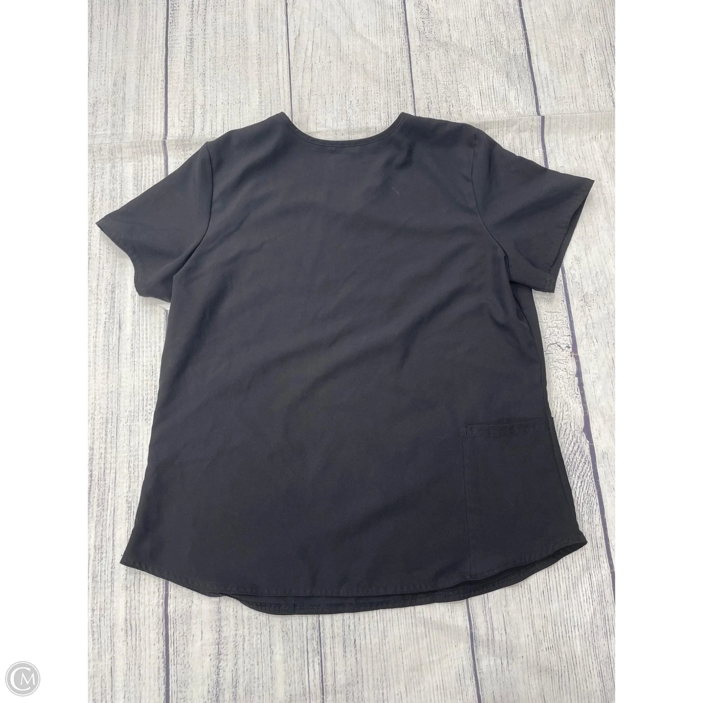 Top Short Sleeve By Clothes Mentor In Black, Size: L
