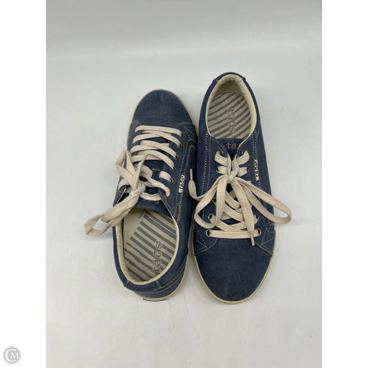 Shoes Sneakers By Taos In Blue, Size: 10.5