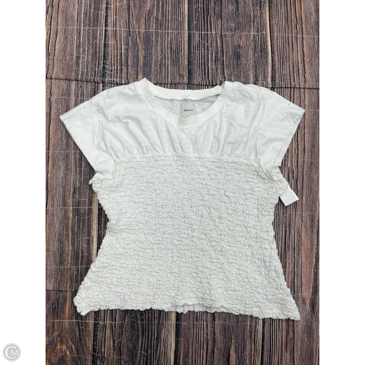 Top Short Sleeve By Maeve In White, Size: Xl