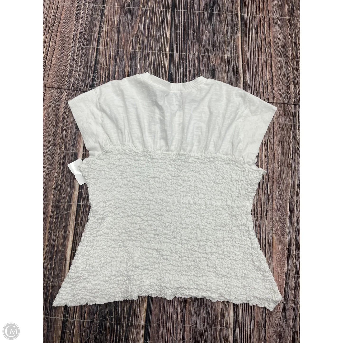 Top Short Sleeve By Maeve In White, Size: Xl