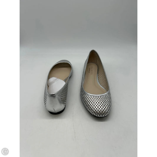 Shoes Flats By Talbots In Silver, Size: 8