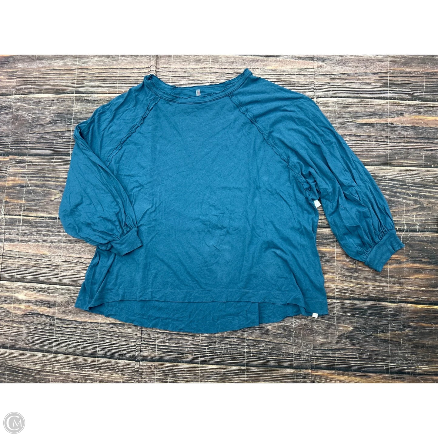 Top Long Sleeve By Free People In Blue, Size: L
