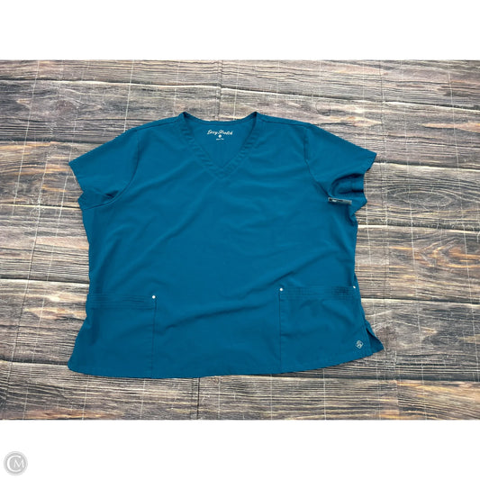 Top Short Sleeve By Clothes Mentor In Teal, Size: 3x