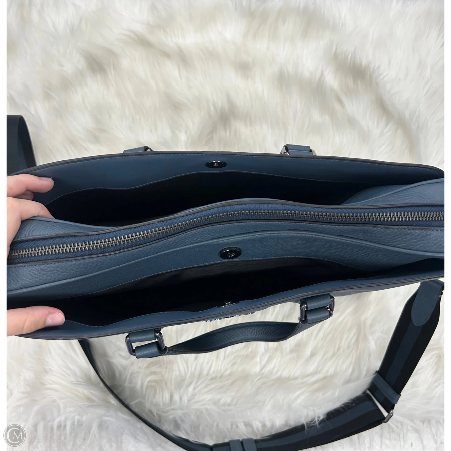 Laptop Bag Designer By Coach, Size: Large