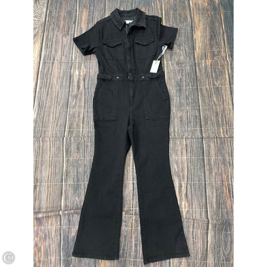 Jumpsuit By Good American In Black Denim, Size: Xl