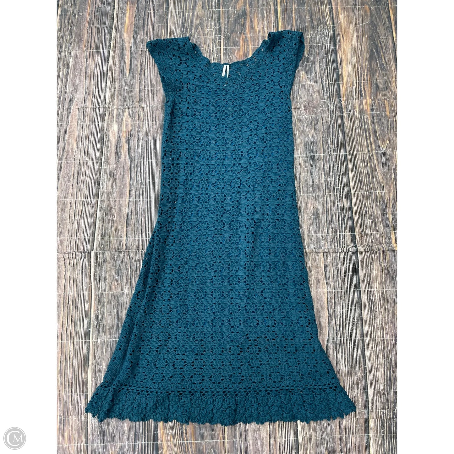 Dress Casual Maxi By Anthropologie In Teal, Size: Xl