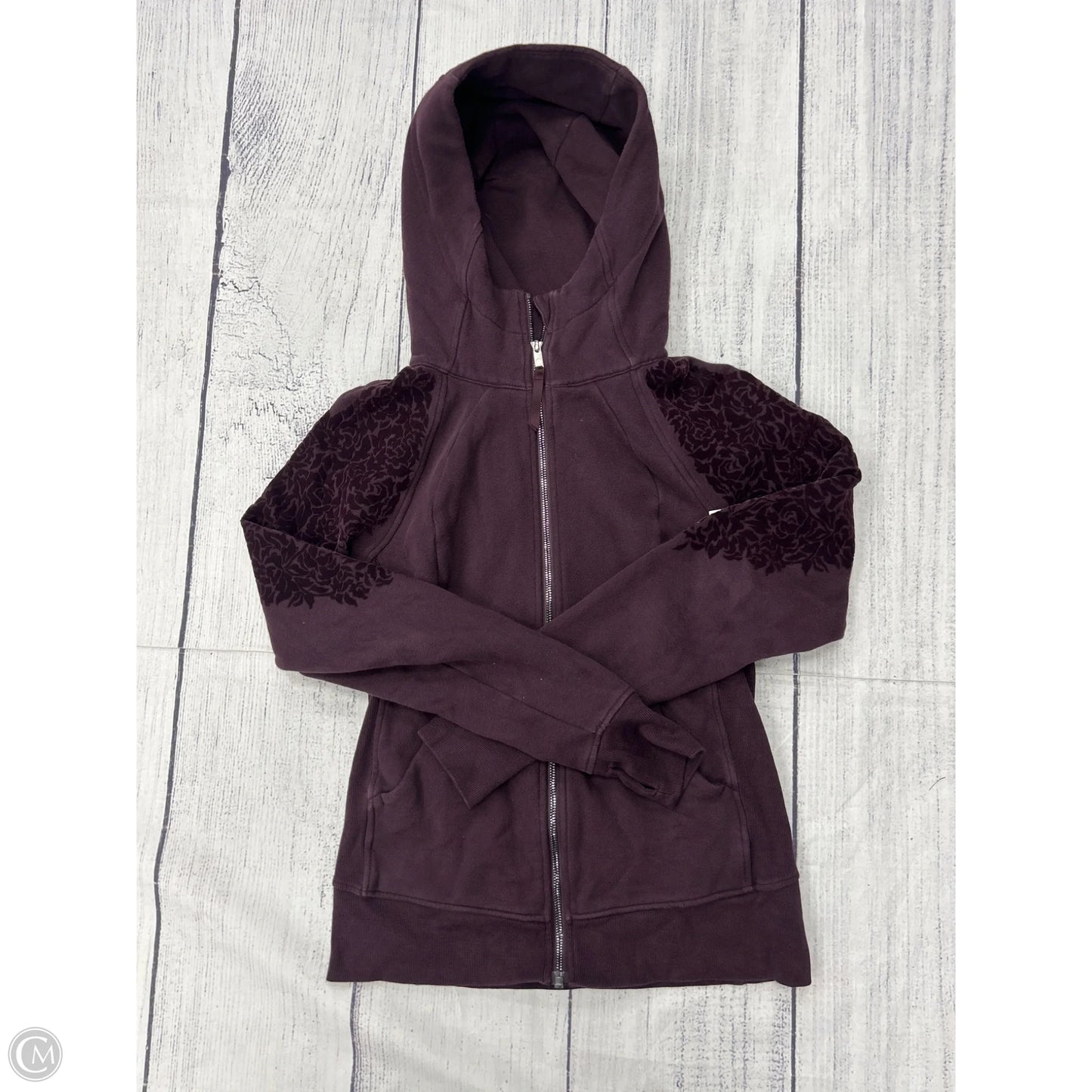 Athletic Jacket By Lululemon In Purple, Size: 6