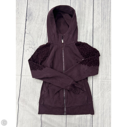 Athletic Jacket By Lululemon In Purple, Size: 6