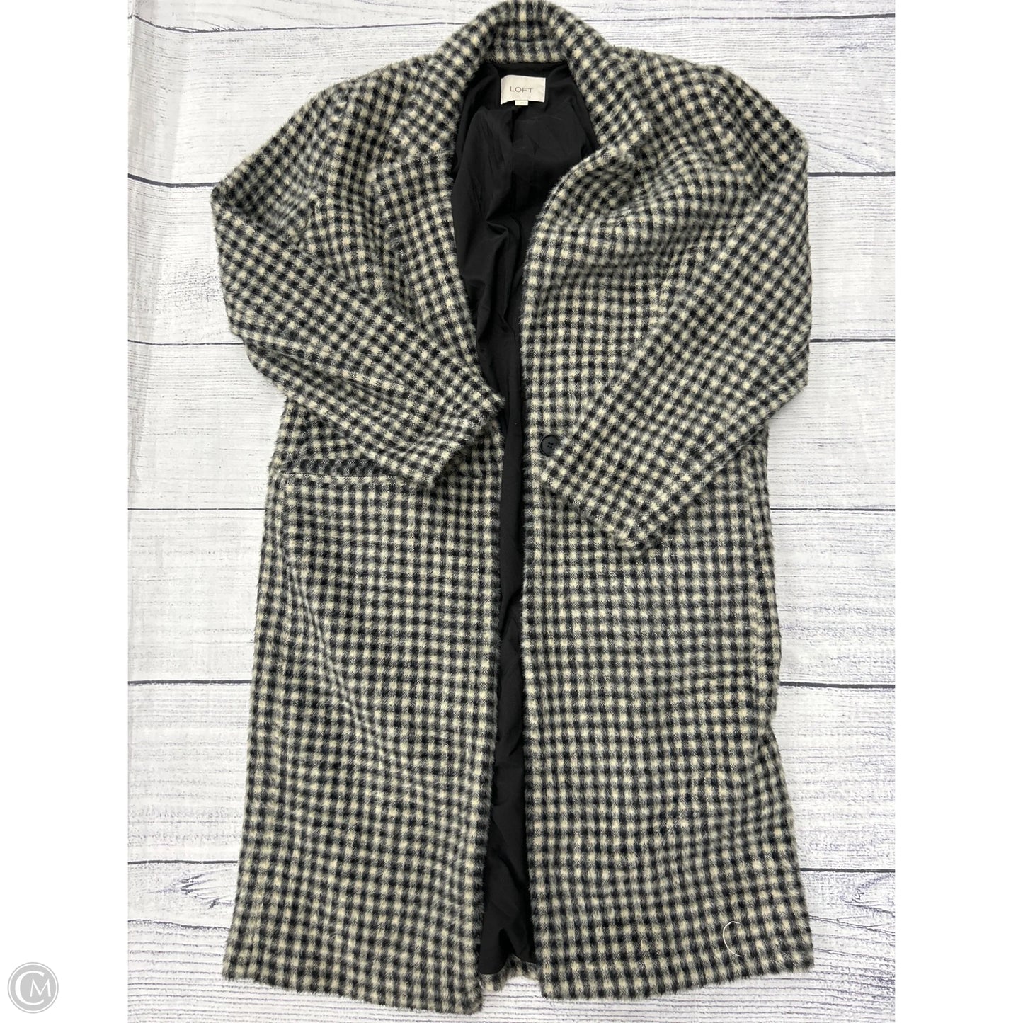 Coat Faux Fur & Sherpa By Loft In Black, Size: L