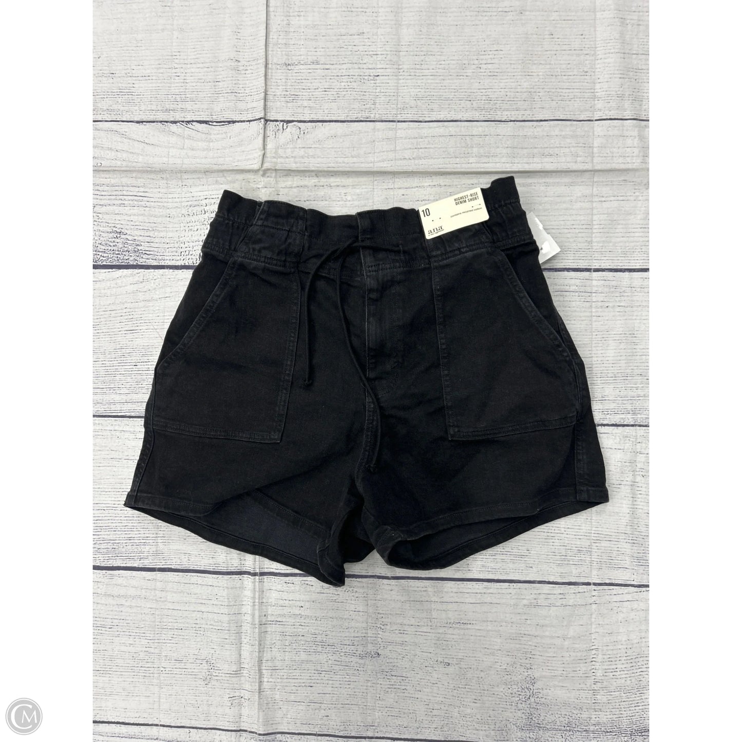 Shorts By Ana In Black Denim, Size: 10