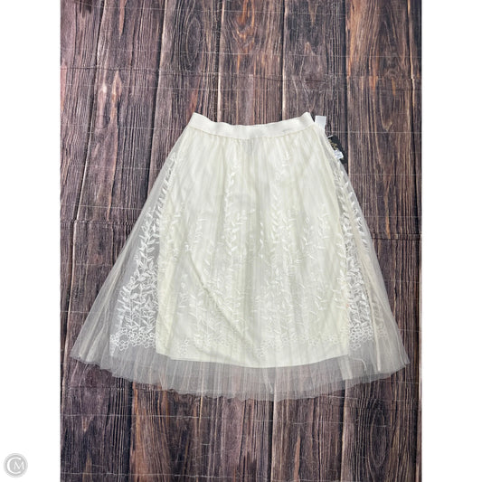 Skirt Maxi By Clothes Mentor In Cream, Size: L